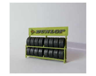Полка с шинами Dunlop