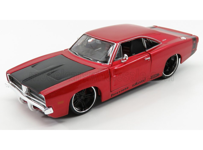 DODGE Charger R/t Coupe (1969), Red Met Black