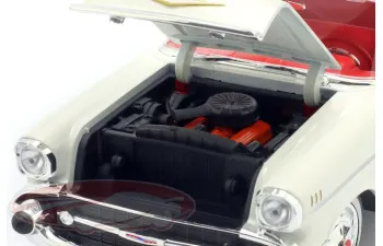 CHEVROLET Bel Air Coupe (1957), white