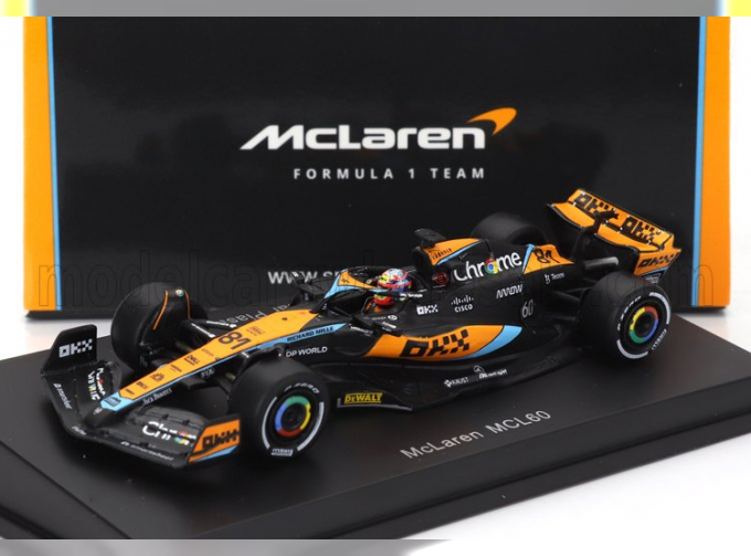 McLAREN F1 Mcl60 Team Mclaren №4 Season (2023) Lando Norris, Orange Black Blue