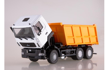 (Уценка!) Минский-6501 самосвал (рестайлинг), белый / желтый