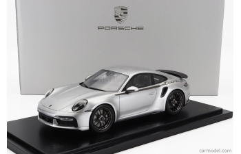 PORSCHE 911 992 Turbo Coupe 2024 - 50th Anniversary 911 Turbo - Con Vetrina - With Showcase, Silver