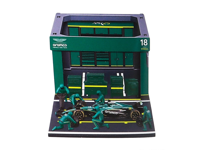ASTON MARTIN AMR25 #18 Lance Stroll Pit Pass Set (2025), green