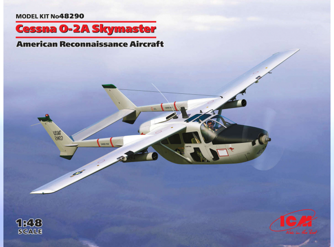 Сборная модель Cessna O-2A Skymaster, Американский самолет-разведчик