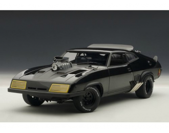 MAD MAX - THE ROAD WARRIOR INTERCEPTOR FORD FALCON XB GT 1973 (UPGRADED VERSION WITH SUPERCHARGER AND DETACHABLE FRONT BUMPER) (NETTO/NETTO), BLACK