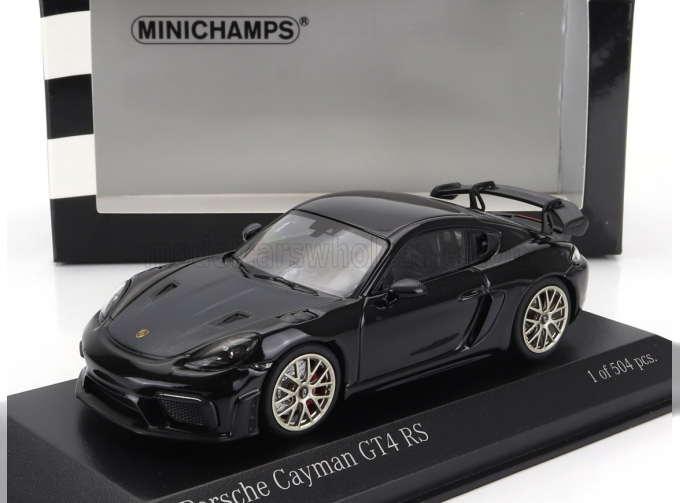 PORSCHE 718 (982) Cayman Gt4 Rs Coupe (2021) - Neodyme Wheels, Black