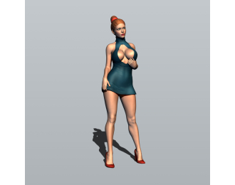 Фигурка 757 Клубная 5, окрашенная