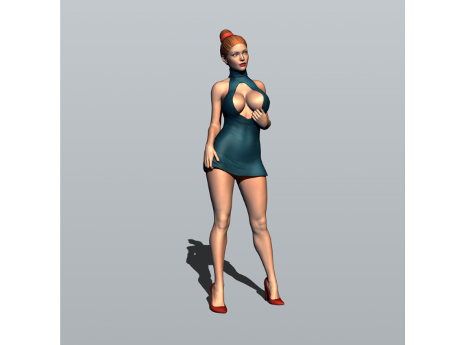 Фигурка 757 Клубная 5, окрашенная