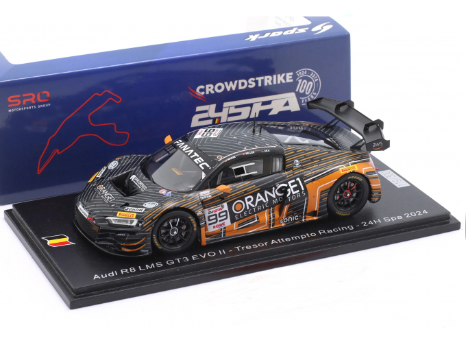 AUDI R8 LMS GT3 Evo II №99 24h Spa Christopher Haase, Alex Aka, Ricardo Feller (2024)