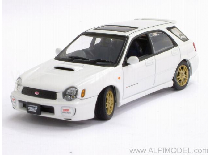 SUBARU new age impreza WRX STI wagon, white