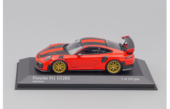 PORSCHE 911 GT2RS 991.2 (2018), red / gold wheels