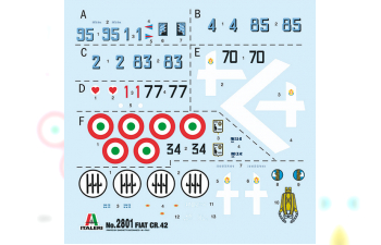 Сборная модель Самолет FIAT CR.42 Falco