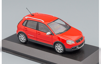 VOLKSWAGEN Cross Polo (2006), red