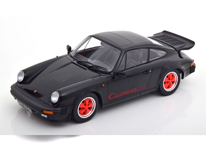 PORSCHE 911 Carrera 3.2 (1989), schwarz/rot