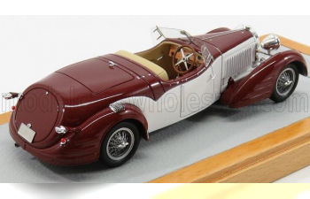 BUGATTI T57 Sn.57217 Roadster Open Gangloff (1934), Bordeaux White