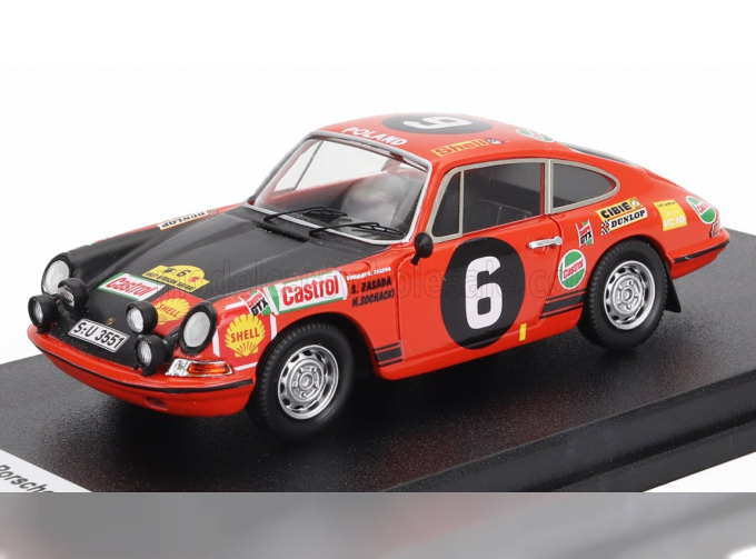 PORSCHE 911s №6 Rally East African Safari (1970) S.Zasada - M.Sochacki, Red Black