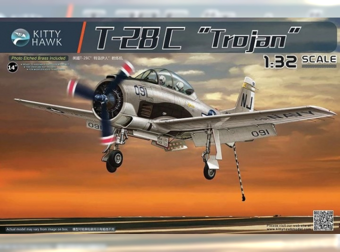 Сборная модель North American T-28C Trojan