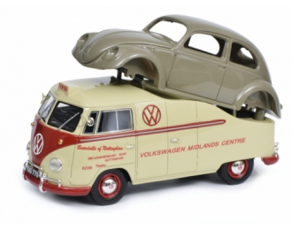Volkswagen T1A Midlands Centre бежевый с серым кузовом Volkswagen Beetle