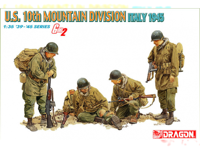 Сборная модель Солдаты U.S. 10th Mountain Division Italy 1945