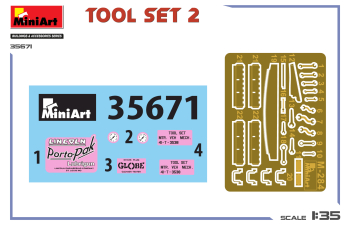 Сборная модель Набор инструментов для гаража/ Set Officina Tool Set 2 Garage