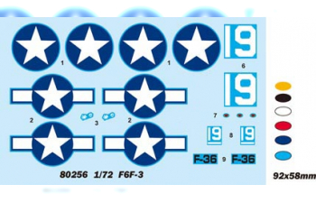 Сборная модель Самолет F6F-3 Hellcat