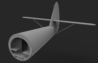 Сборная модель Horsa Glider Wing & Rear Fuselage (Tail Unit) Set GERMAN WWII