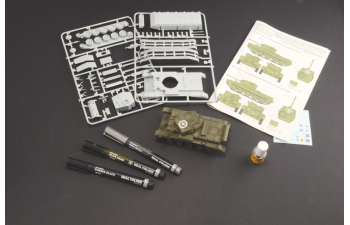 Сборная модель CROMWELL Mark Iv Tank Military With 3 Acrylic Brush Markers 1945