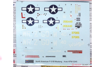 Сборная модель P-51B "Mustang Aces"