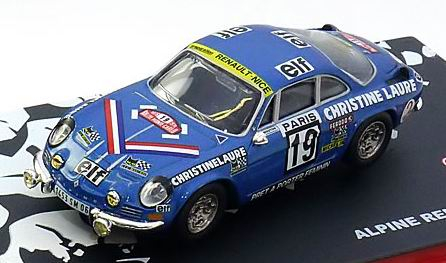 RENAULT Alpine A110 1600 No.19 Rally Monte Carlo Mouton Conconi (1976), blue