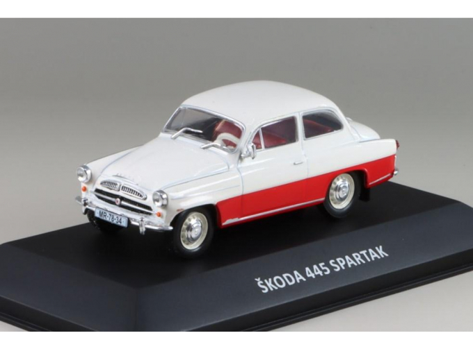 SKODA 445 Spartak (1957), white/red 