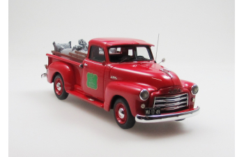 GMC Серии 100 5ти оконный пикап для фермерских хозайств  (1951), красный