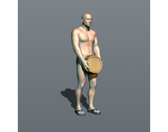 Фигурка Банщик 4, окрашенная