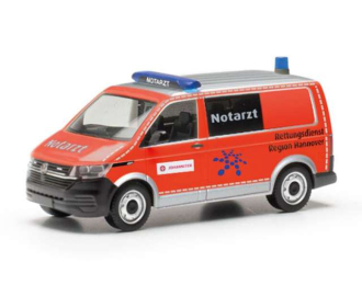 VOLKSWAGEN T6.1 NEF Rettungsdienst Region Hannover / Johanniter, red / grey / blue