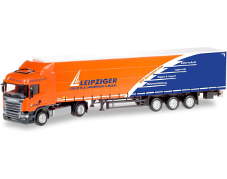 MERCEDES-BENZ Actros B. G.Sz. *Leipziger Logistik*, orange / blue