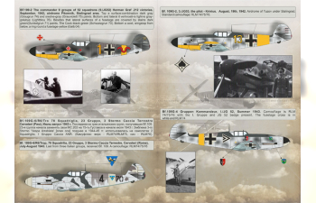 Набор декалей Messershmit 109-G Wet decal