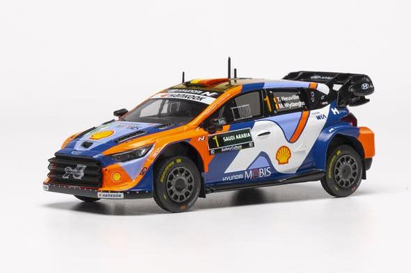 HYUNDAI i20 N RALLY1 TEAM HYUNDAI SHELL MOBIS №1 WRT WINNER RALLY SAUDI ARABIA (2025) THIERRY NEUVILLE - MARTIN WYDAEGHE