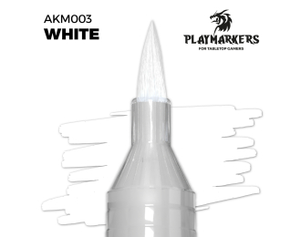 Маркер акриловый PLAYMARKER - Белый / WHITE – PLAYMARKER