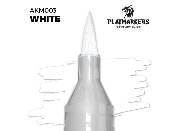 Маркер акриловый PLAYMARKER - Белый / WHITE – PLAYMARKER