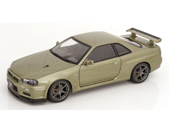NISSAN Skyline GT-R R34 V-Spec NUR with OEM-rims (2001), light green metallic