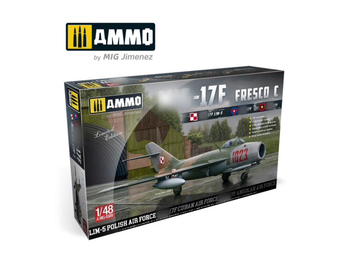 Сборная модель истребитель MiGG-17F / LIM-5 Poland-Cuba-Angola