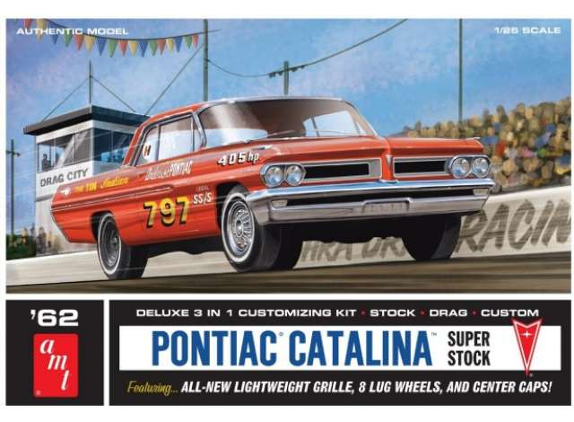 Сборная модель Pontiac Catalina Super Stock, plastic modelkit 1962