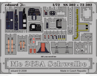 Цветное фототравление для Me 262A Schwalbe