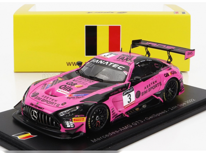 MERCEDES-BENZ Gt3 Amg Team Getspeed N3 24h Spa (2022) A.Costa - M.Bortolotti - J.Aitken, Fucsia Black