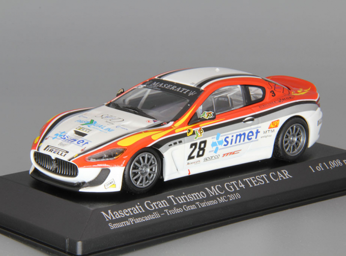 MASERATI GranTurismo MC GT4 Smurra / Piancastelli Trofeo Granturismo MC (2010), white / red / grey