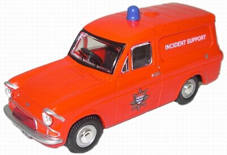 FORD Anglia 105E Fire Incident Support (1970), red