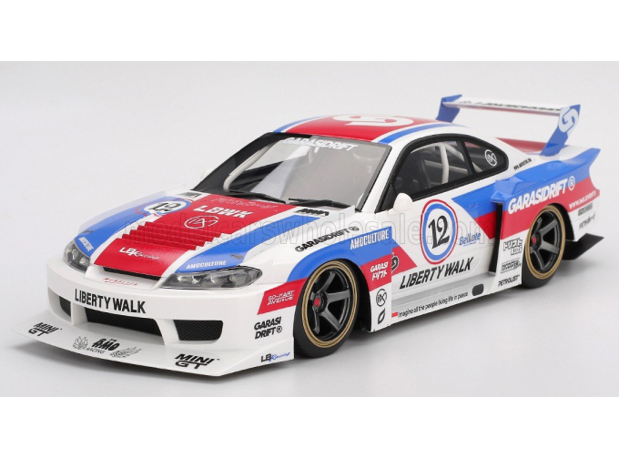 NISSAN Silvia (s15) Lb Super Silhouette №12 Liberty Walk (2025), White Red Blue