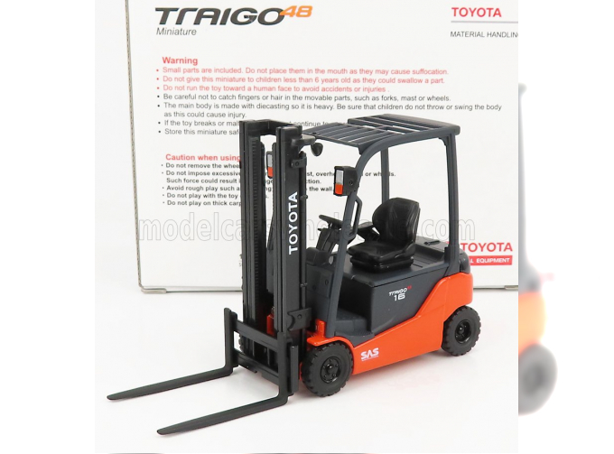 TOYOTA Trigo 16 Carrello Elevatore Verticale - Vertical Order Picker 4 Wheels, Black Orange