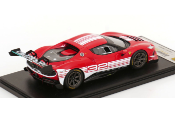 FERRARI 296 Gt3 3.0l Twin Turbo V6 Challenge №32 Finali Mondiali Mugello Italy (2023), Red White