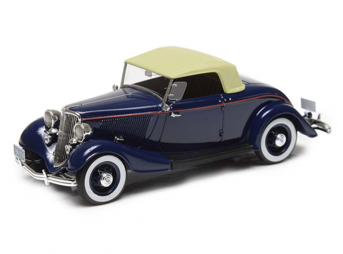 Ford Model 40 roadster top up 1933 (blue)