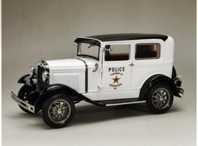 FORD Model A Tudor 1931 Police, white / black